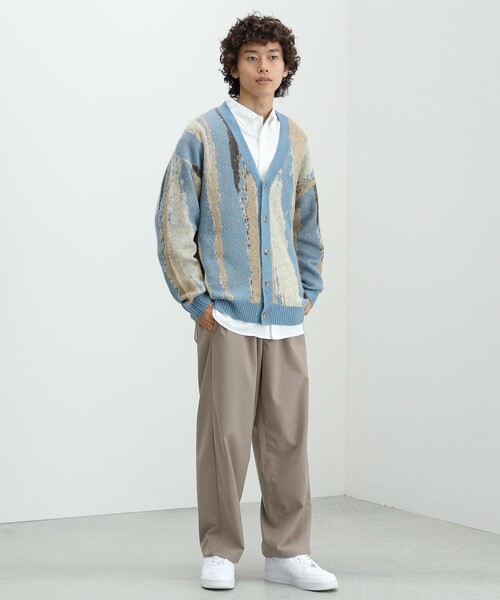 BEAMS HEART（ビームスハート）の「BEAMS HEART / シャギー マーブル カーディガン（カーディガン/ボレロ・メンズ・ブラウン/サックスブルー・SMALL/MEDIUM/LARGE）」の15枚目の写真