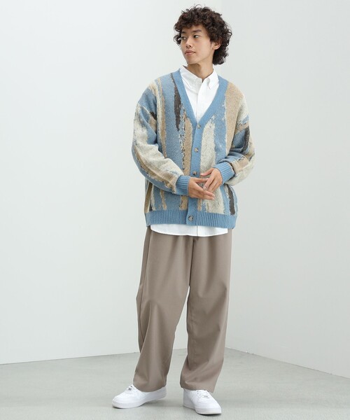 BEAMS HEART（ビームスハート）の「BEAMS HEART / シャギー マーブル カーディガン（カーディガン/ボレロ・メンズ・ブラウン/サックスブルー・SMALL/MEDIUM/LARGE）」の20枚目の写真