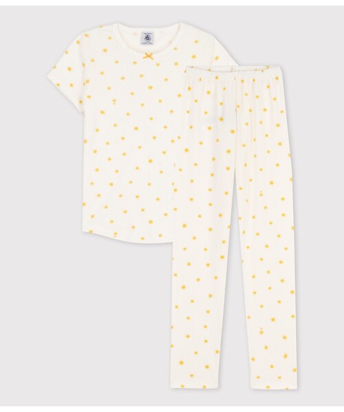 【セール】プリント半袖パジャマ（ルームウェア/パジャマ）｜PETIT BATEAU（プチバトー）