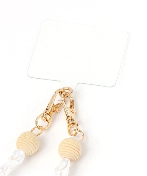 BAYFLOW(ベイフロー)の「BFパールスマホショルダーストラップ(スマホグッズ・レディース・ホワイト・0)」の7枚目の写真