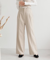 LADYMADE | サイドベルトハイウエストパンツ(スラックス)