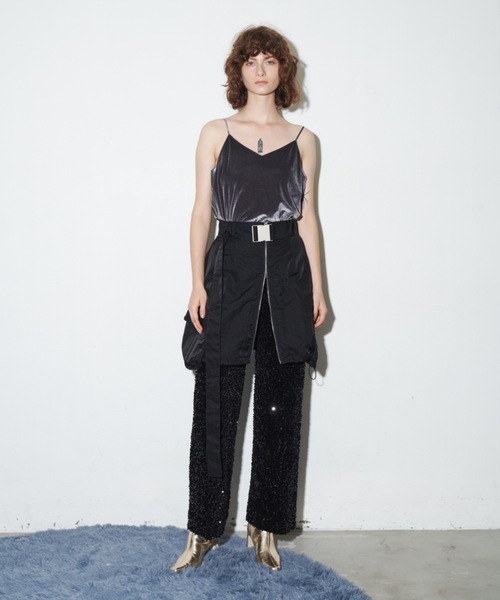 LA BELLE ETUDE（ラベルエチュード）の「サイドスリットベロアキャミ