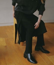 KNIT LEGGINGS LAYERED SKIRT