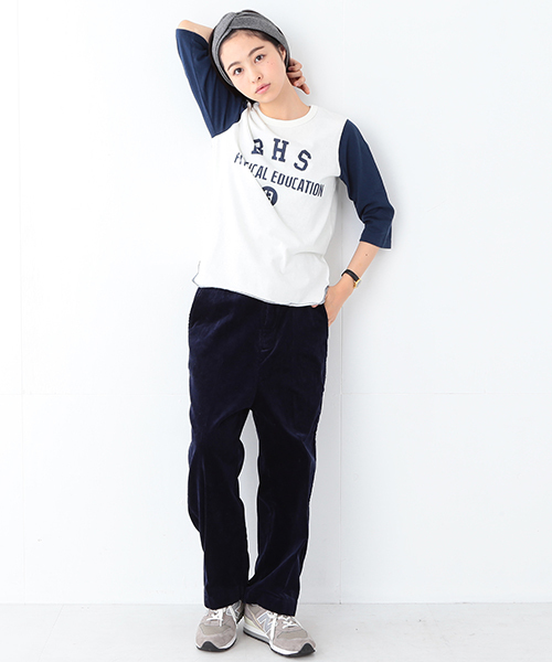 BEAMS BOY(ビームスボーイ)の「BEAMS BOY / プリント ベースボールT(Tシャツ/カットソー・レディース・ライトブラウン/ネイビー/その他1・ONE SIZE)」の19枚目の写真