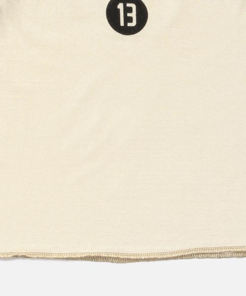 BEAMS BOY(ビームスボーイ)の「BEAMS BOY / プリント ベースボールT(Tシャツ/カットソー・レディース・ライトブラウン/ネイビー/その他1・ONE SIZE)」の8枚目の写真