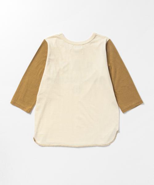 BEAMS BOY(ビームスボーイ)の「BEAMS BOY / プリント ベースボールT(Tシャツ/カットソー・レディース・ライトブラウン/ネイビー/その他1・ONE SIZE)」の9枚目の写真