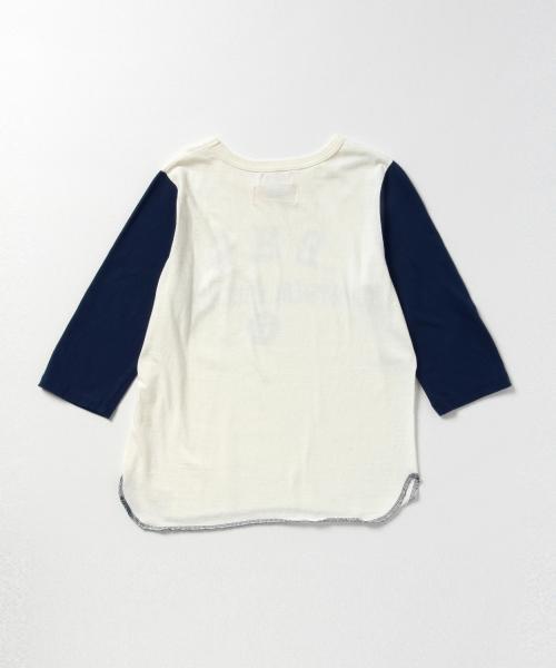 BEAMS BOY(ビームスボーイ)の「BEAMS BOY / プリント ベースボールT(Tシャツ/カットソー・レディース・ライトブラウン/ネイビー/その他1・ONE SIZE)」の13枚目の写真