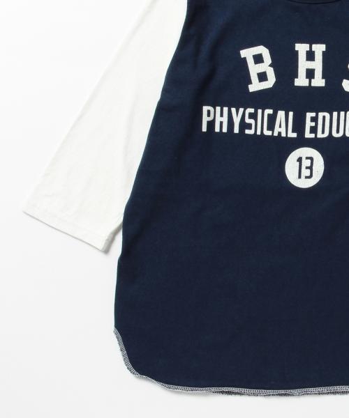 BEAMS BOY(ビームスボーイ)の「BEAMS BOY / プリント ベースボールT(Tシャツ/カットソー・レディース・ライトブラウン/ネイビー/その他1・ONE SIZE)」の5枚目の写真