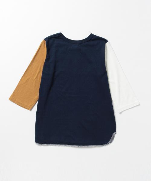 BEAMS BOY(ビームスボーイ)の「BEAMS BOY / プリント ベースボールT(Tシャツ/カットソー・レディース・ライトブラウン/ネイビー/その他1・ONE SIZE)」の7枚目の写真