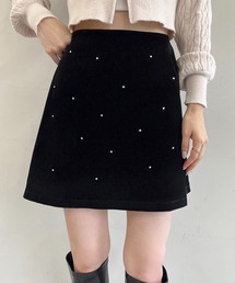 one after another NICE CLAUP | ベロアビジュースカート(スカート)
