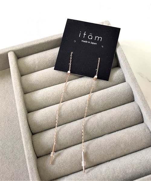 itam(アイタム)の「【itam】アイタム/ パールチェーンピアス(ピアス(両耳用)・レディース・ゴールド/ピンクゴールド・FREE)」の6枚目の写真