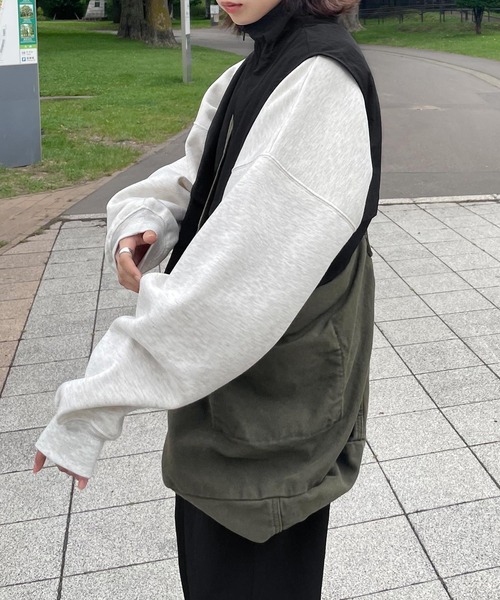 Chillfar（チルファー）の「スタンドナイロンベスト（ベスト・レディース・ブラック/ネイビー/グレイッシュベージュ/グレー・FREE）」の8枚目の写真