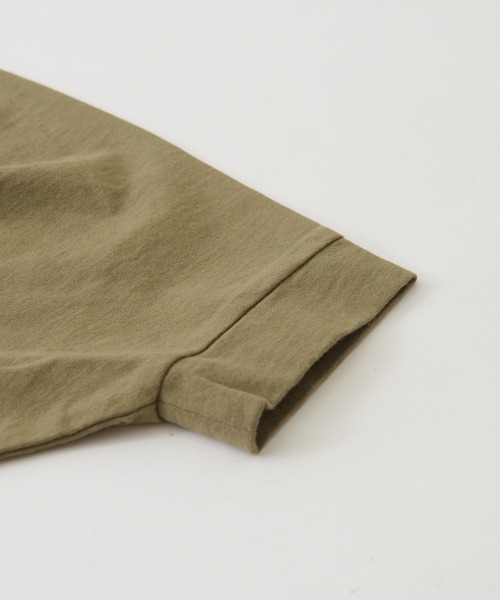 CUBE SUGAR(キューブシュガー)の「WEB限定カットソー×シャツバックシャンプルオーバー(Tシャツ/カットソー・レディース・マスタード/カーキ/スミクロ・M)」の17枚目の写真