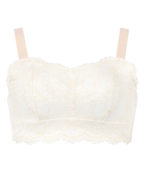 AMPHI（アンフィ）の「「ナイトアップブラ レーシィ」　ノンワイヤー（ナイトブラ・レディース・ブルーグレー/ブラック/ライトグレー/ラベンダー/ピンク/レッド/ベージュ/アイボリー/ネイビー/クリーム・L/LL(UB-)/M(UB-)/M/L(UB-)/LL）」の5枚目の写真