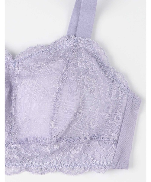 AMPHI（アンフィ）の「「ナイトアップブラ レーシィ」　ノンワイヤー（ナイトブラ・レディース・ブルーグレー/ブラック/ライトグレー/ラベンダー/ピンク/レッド/ベージュ/アイボリー/ネイビー/クリーム・L/LL(UB-)/M(UB-)/M/L(UB-)/LL）」の20枚目の写真