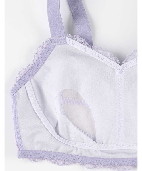 AMPHI（アンフィ）の「「ナイトアップブラ レーシィ」　ノンワイヤー（ナイトブラ・レディース・ブルーグレー/ブラック/ライトグレー/ラベンダー/ピンク/レッド/ベージュ/アイボリー/ネイビー/クリーム・L/LL(UB-)/M(UB-)/M/L(UB-)/LL）」の21枚目の写真