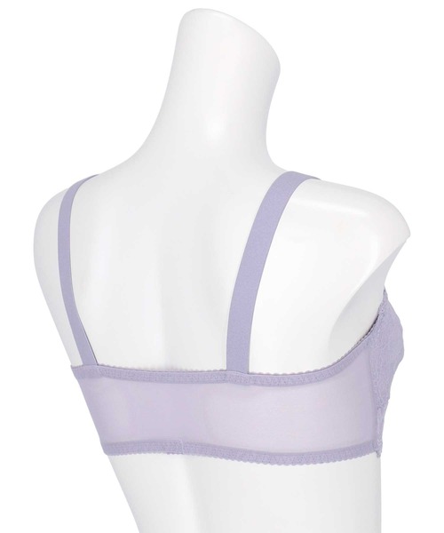 AMPHI（アンフィ）の「「ナイトアップブラ レーシィ」　ノンワイヤー（ナイトブラ・レディース・ブルーグレー/ブラック/ライトグレー/ラベンダー/ピンク/レッド/ベージュ/アイボリー/ネイビー/クリーム・L/LL(UB-)/M(UB-)/M/L(UB-)/LL）」の22枚目の写真