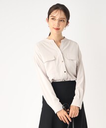 index | ダブルポケットスキッパーブラウス【洗濯機洗い可】(シャツ/ブラウス)