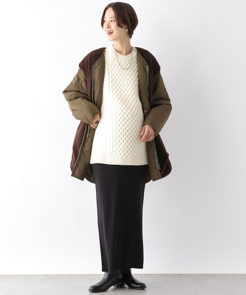 LEPSIM（レプシィム）の「【産前・産後対応】マタニティ／5ゲージケーブルクループルオーバー　971644（その他トップス・レディース・ブルー/グレー/グリーン/アイボリー/オレンジ・FREE）」の8枚目の写真