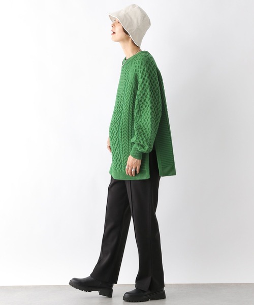 LEPSIM（レプシィム）の「【産前・産後対応】マタニティ／5ゲージケーブルクループルオーバー　971644（その他トップス・レディース・ブルー/グレー/グリーン/アイボリー/オレンジ・FREE）」の15枚目の写真