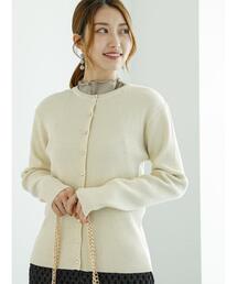 リブカーディガン