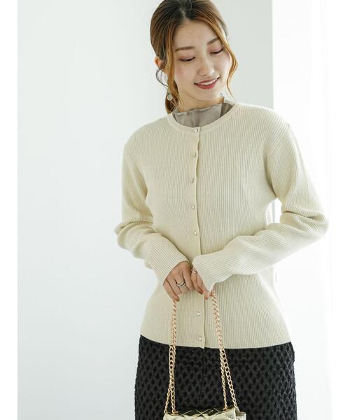 Te chichi（テチチ）の「リブカーディガン（カーディガン/ボレロ・レディース・シルバー/チャコールグレー/レッド/ゴールド・F）」の17枚目の写真