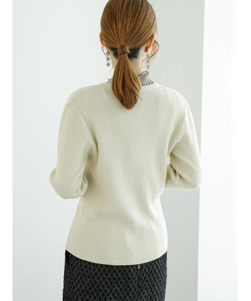 Te chichi（テチチ）の「リブカーディガン（カーディガン/ボレロ・レディース・シルバー/チャコールグレー/レッド/ゴールド・F）」の18枚目の写真