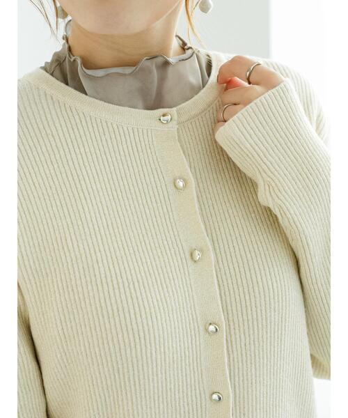 Te chichi（テチチ）の「リブカーディガン（カーディガン/ボレロ・レディース・シルバー/チャコールグレー/レッド/ゴールド・F）」の20枚目の写真