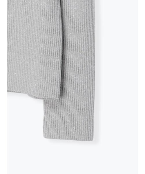 Te chichi（テチチ）の「リブカーディガン（カーディガン/ボレロ・レディース・シルバー/チャコールグレー/レッド/ゴールド・F）」の7枚目の写真