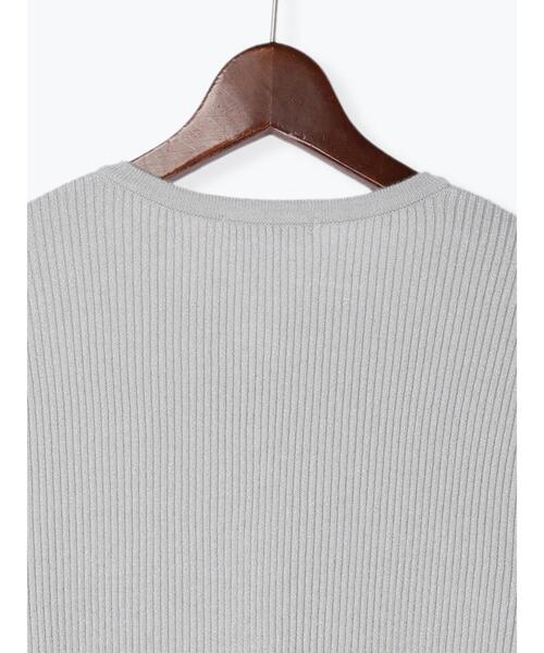 Te chichi（テチチ）の「リブカーディガン（カーディガン/ボレロ・レディース・シルバー/チャコールグレー/レッド/ゴールド・F）」の9枚目の写真