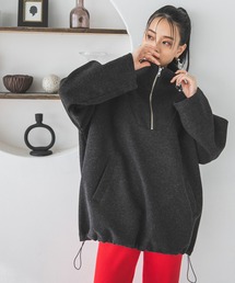 bohmal | ニットソーハーフジッププルオーバー(スウェット)