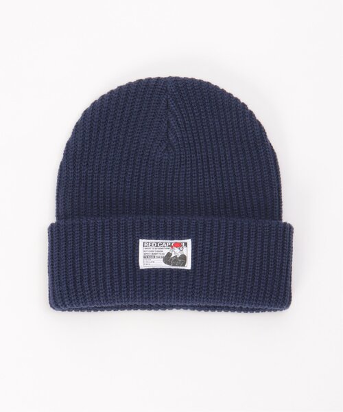 VENCEEXCHANGE（ヴァンスエクスチェンジ）の「Red Cap Girl レッドキャップガール ローゲージニットキャップ（ニットキャップ/ビーニー・メンズ・ブラック/ホワイト/ネイビー/グレー・FREE）」の5枚目の写真