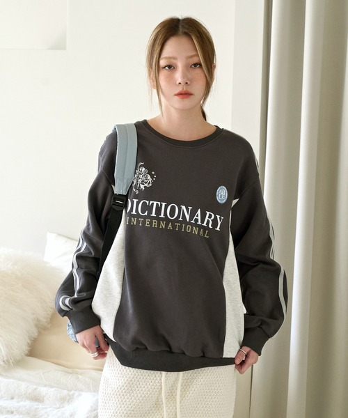 UNE MANSION（ユヌマンション）の「ディクショナリープリントスポーティーユニフォームスウェットトレーナー（スウェット・レディース・アイボリー/グレー/ネイビー・FREE）」の10枚目の写真