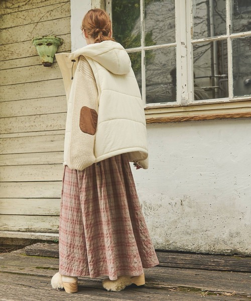 Crisp（クリスプ）の「エルボーパッチルーズニット（ニット/セーター・レディース・アイボリー/ピンク/ブルー・FREE）」の5枚目の写真