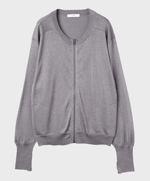 JieDa グレー ニット ジャケット ジップアップ ハイネックニットジップアップ | ファッション通販サイト NUGU