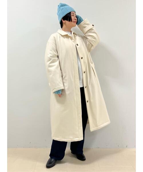 human womanコート コットンナイロンダンプスタンドカラーコート | human woman