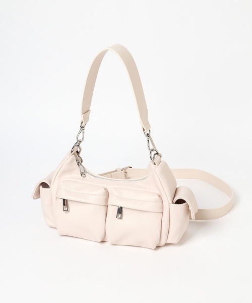 Heather（ヘザー）の「ポケットショルダーBAG  993774（ショルダーバッグ・レディース・アイボリー/ブラック・ONE SIZE）」の5枚目の写真