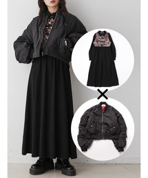 【ZOZO限定セットアイテム】ゴブランドッキングワンピース×MA-1SET
