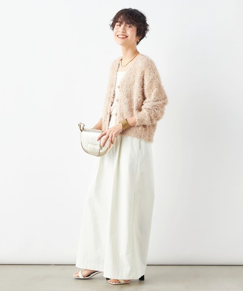 NOLLEY’S（ノーリーズ）の「《手洗い可能》ラメファンシーVネックカーディガン（カーディガン/ボレロ・レディース・ピンク/ネイビー/アイボリー・38）」の15枚目の写真