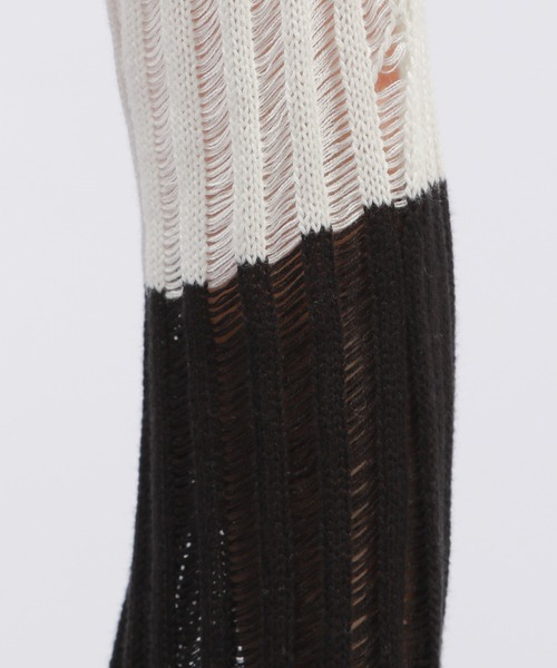 PAGEBOY（ページボーイ）の「2WAYショートボレロ（ニット/セーター・レディース・オフホワイト/ブラック・FREE）」の10枚目の写真