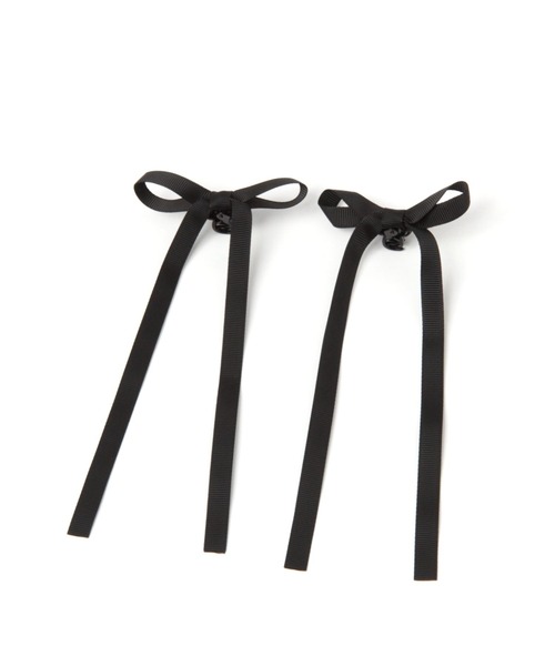 LOWRYS FARM（ローリーズファーム）の「リボンチビクリップ　102451（バレッタ/ヘアクリップ・レディース・ブラック/その他/ブラック系その他・FREE）」の3枚目の写真