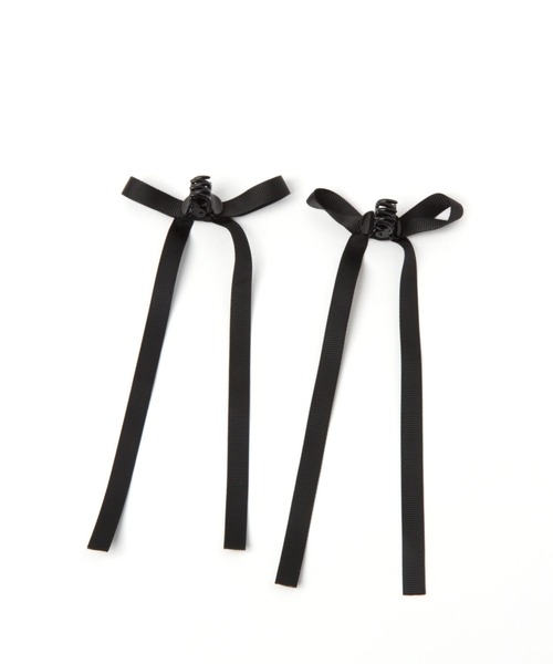 LOWRYS FARM（ローリーズファーム）の「リボンチビクリップ　102451（バレッタ/ヘアクリップ・レディース・ブラック/その他/ブラック系その他・FREE）」の6枚目の写真