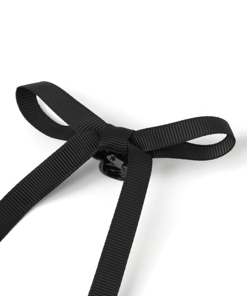 LOWRYS FARM（ローリーズファーム）の「リボンチビクリップ　102451（バレッタ/ヘアクリップ・レディース・ブラック/その他/ブラック系その他・FREE）」の7枚目の写真