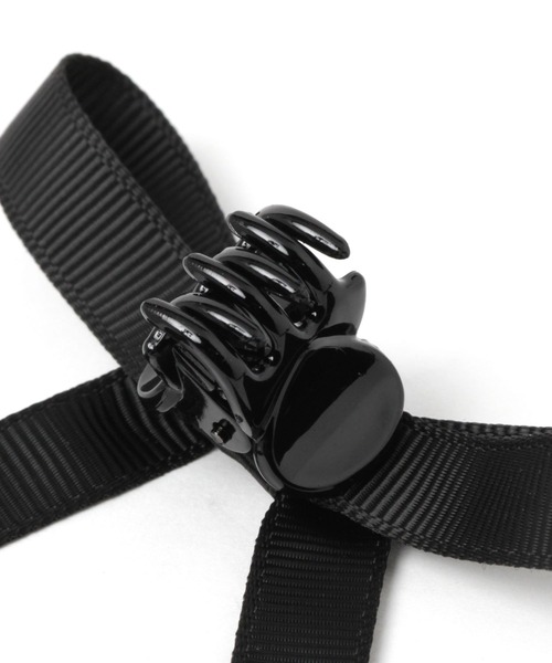 LOWRYS FARM（ローリーズファーム）の「リボンチビクリップ　102451（バレッタ/ヘアクリップ・レディース・ブラック/その他/ブラック系その他・FREE）」の8枚目の写真