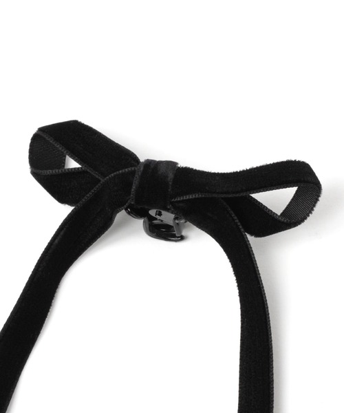 LOWRYS FARM（ローリーズファーム）の「リボンチビクリップ　102451（バレッタ/ヘアクリップ・レディース・ブラック/その他/ブラック系その他・FREE）」の10枚目の写真