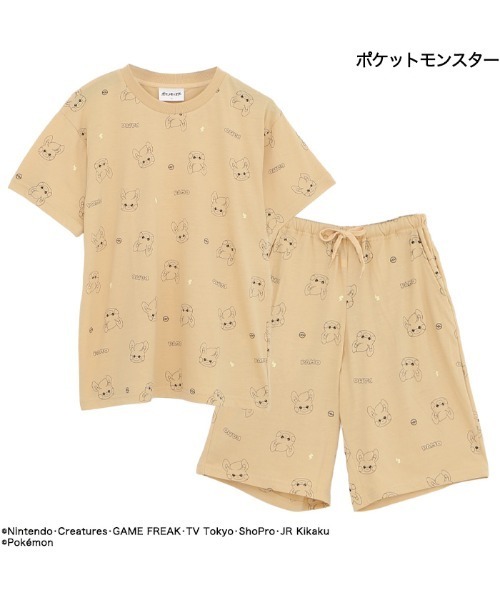 ポケットモンスター（ポケットモンスター）の「【完売】《ポケットモンスター》 ポケモン メンズ 半袖 ハーフパンツ ルームウェア パジャマ（ルームウェア/パジャマ・メンズ・ネイビー/オレンジ/ライトグレー/レッド・M/L）」の4枚目の写真