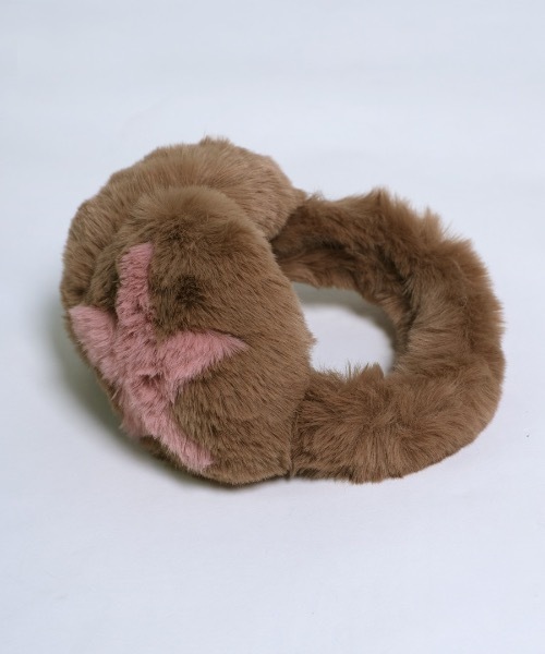 shopnikoniko（ショップニコニコ）の「星マーク フェイクファー イヤーマフ 耳あて もこもこ（イヤーマフ・レディース・ブラウン/グレー/ホワイト/ブラック・フリー）」の18枚目の写真