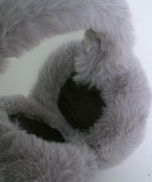 星マーク フェイクファー イヤーマフ 耳あて もこもこ（イヤーマフ