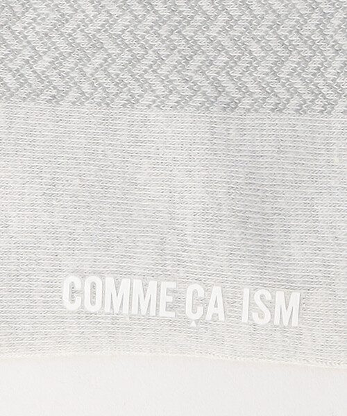 COMME CA ISM（コムサイズム）の「ヘリンボーン クルーソックス（ソックス/靴下・メンズ・ブラック/ホワイト/グレー・25～27cm）」の7枚目の写真