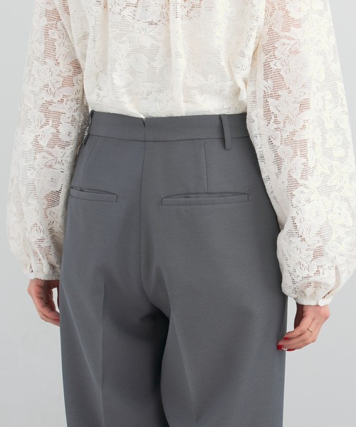 セール】シャンブレーセンタープレスストレートパンツ（その他パンツ